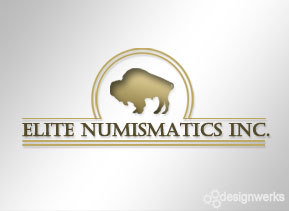 elite-numismatics-logo-design